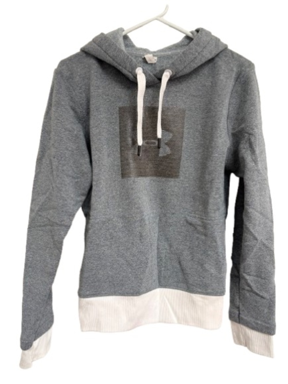Under Armour Gray Hoodie with White Drawstrings